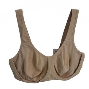 NEW Syrokan High Impact Full Coverage Underwire Sports Bra Cream Size 48C